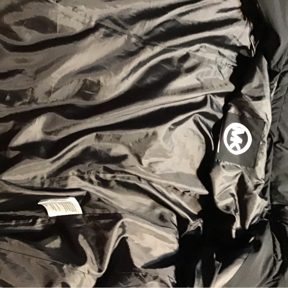 Michael Kors Black Puffer Jacket with Faux Fur Trim - Picture 5 of 6